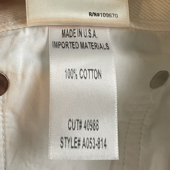 AGOLDE White Cropped Flare Jeans - Picture 6 of 6